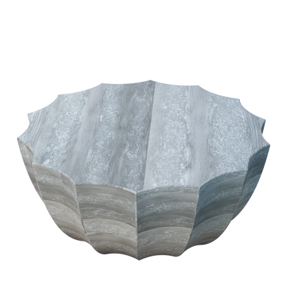 35.43" Modern Outdoor and Indoor Waterproof Coffee Table, Durable MgO Cement Design, Suitable for Terraces, Gardens, Backyards and Living Rooms (Marble white) image 6