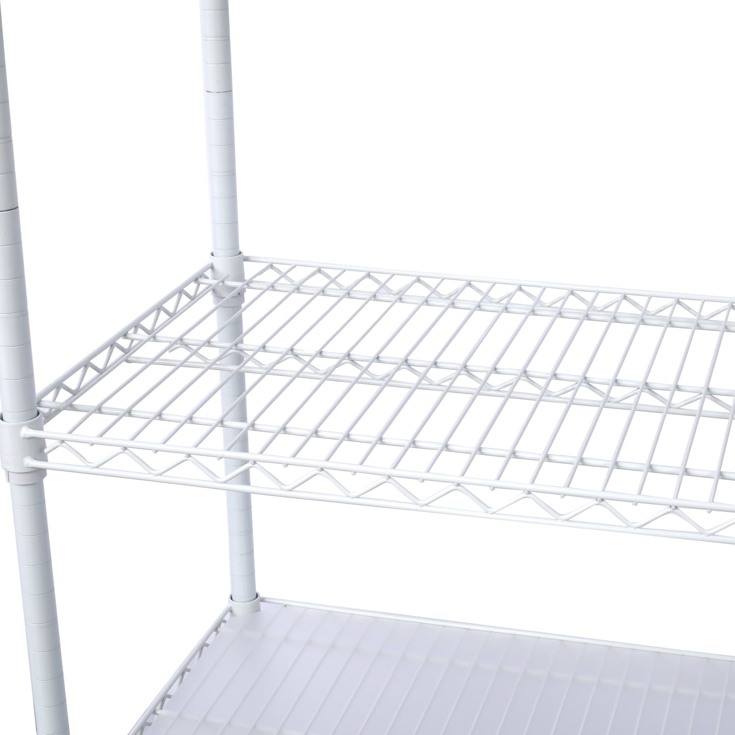6 Tier 6000lbs Capacity NSF Metal Shelf Wire Shelving Unit, Heavy Duty Adjustable Storage Rack with Wheels & Shelf Liners for Commercial Grade Utility Steel Storage Rack, white - 84"H x 48"L x 20"D image 11