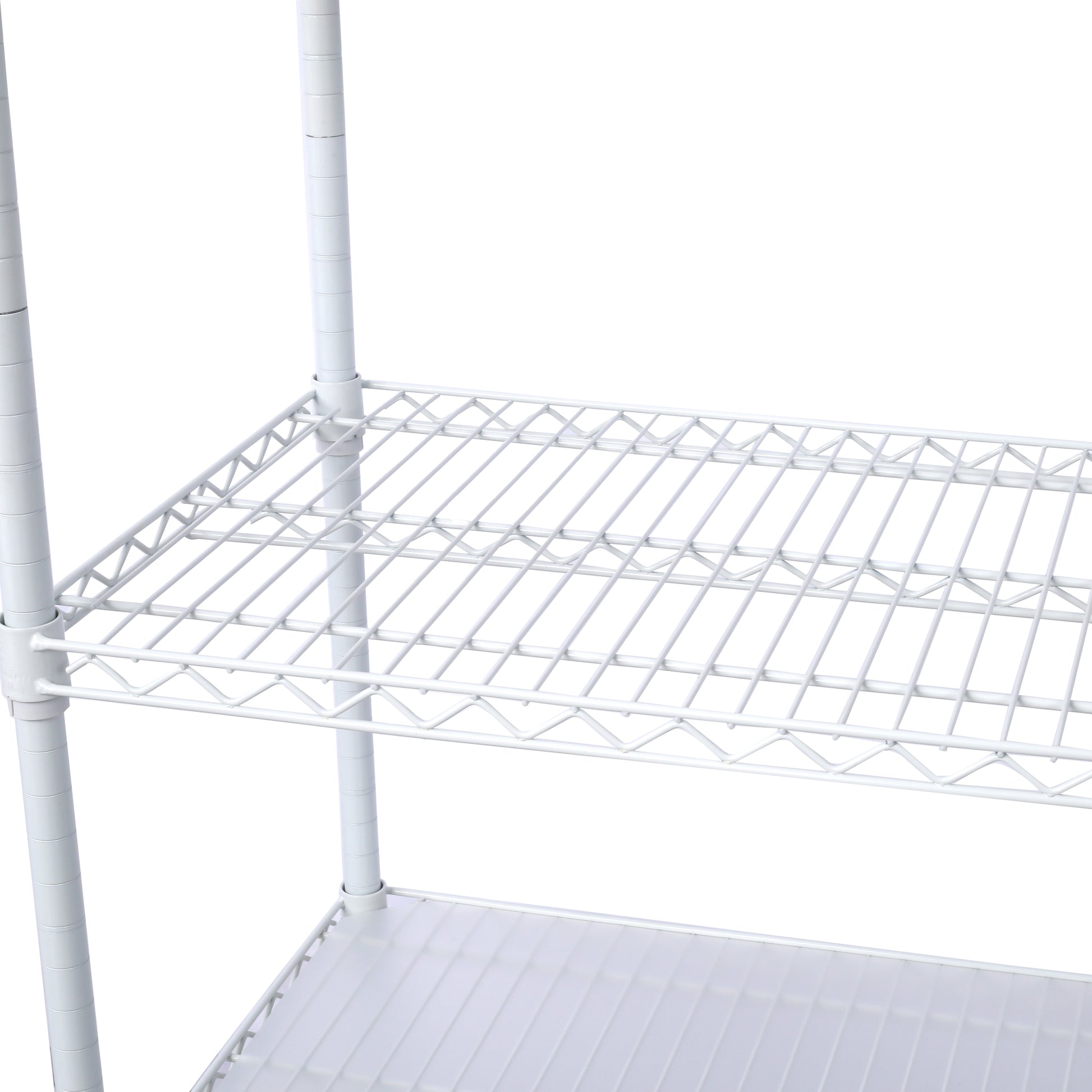 6 Tier 6000lbs Capacity NSF Metal Shelf Wire Shelving Unit, Heavy Duty Adjustable Storage Rack with Wheels & Shelf Liners for Commercial Grade Utility Steel Storage Rack, white - 84"H x 48"L x 20"D image 11