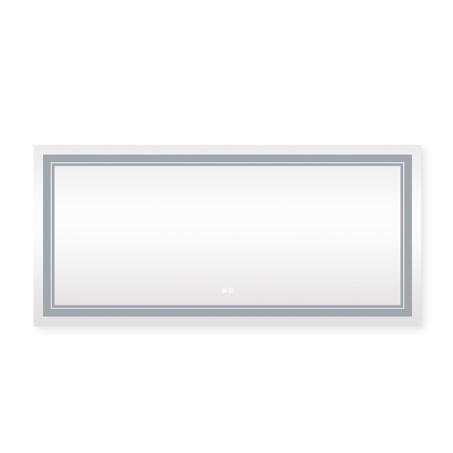 7 Size LED Bathroom Mirror Wall Mounted Vanity Mirror Anti-Fog Mirror Dimmable Lights with Touch Switch(Horizontal/Verti image 17