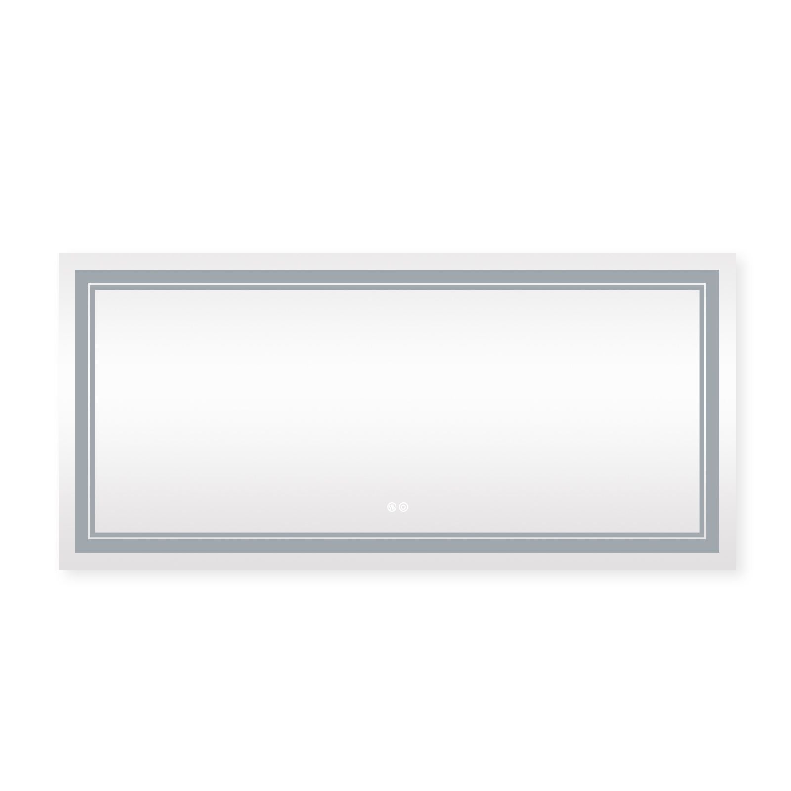 7 Size LED Bathroom Mirror Wall Mounted Vanity Mirror Anti-Fog Mirror Dimmable Lights with Touch Switch(Horizontal/Verti image 17