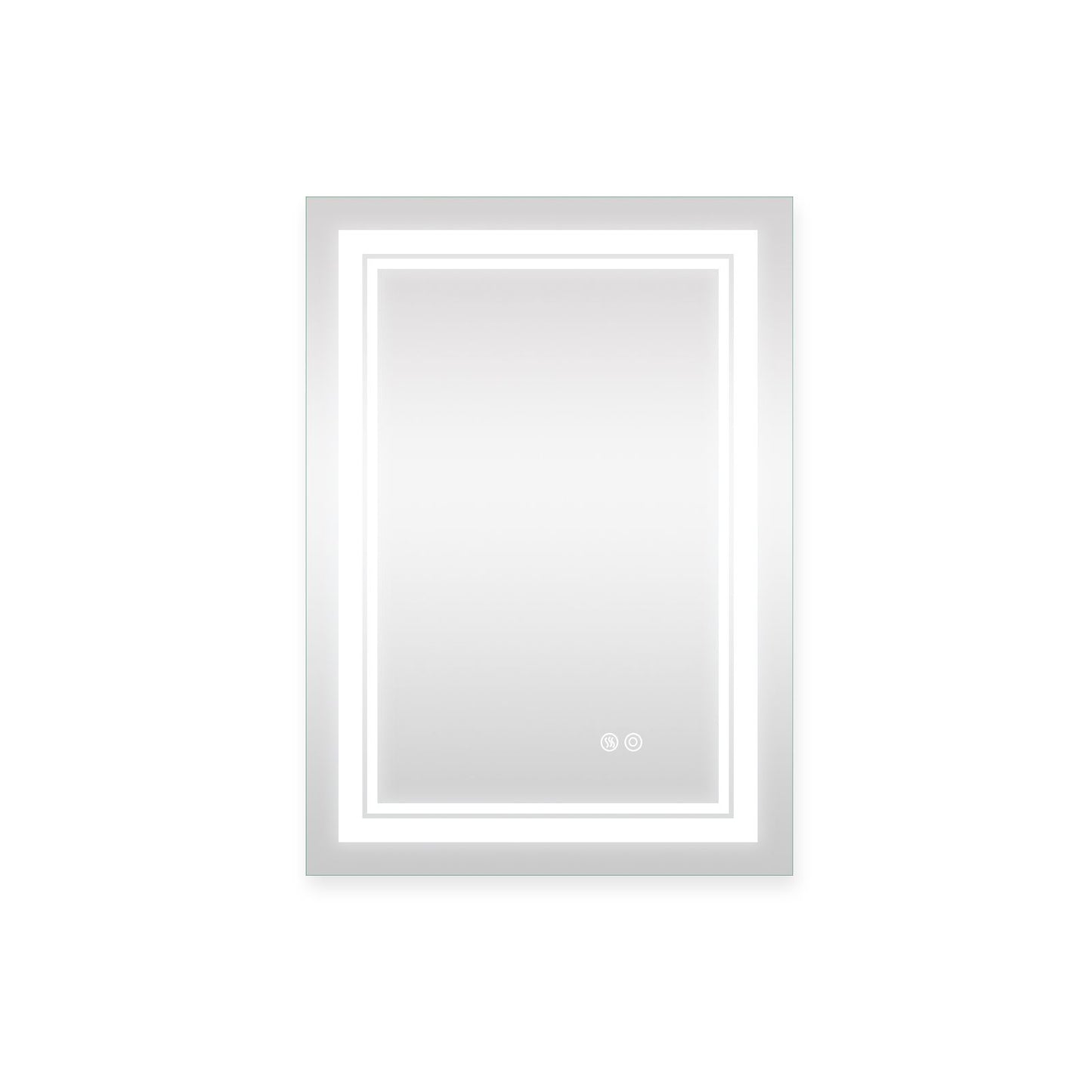 7 Size LED Bathroom Mirror Wall Mounted Vanity Mirror Anti-Fog Mirror Dimmable Lights with Touch Switch(Horizontal/Verti image 6