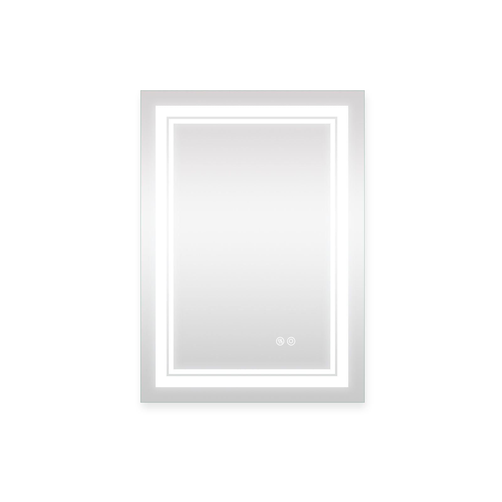 7 Size LED Bathroom Mirror Wall Mounted Vanity Mirror Anti-Fog Mirror Dimmable Lights with Touch Switch(Horizontal/Verti image 6
