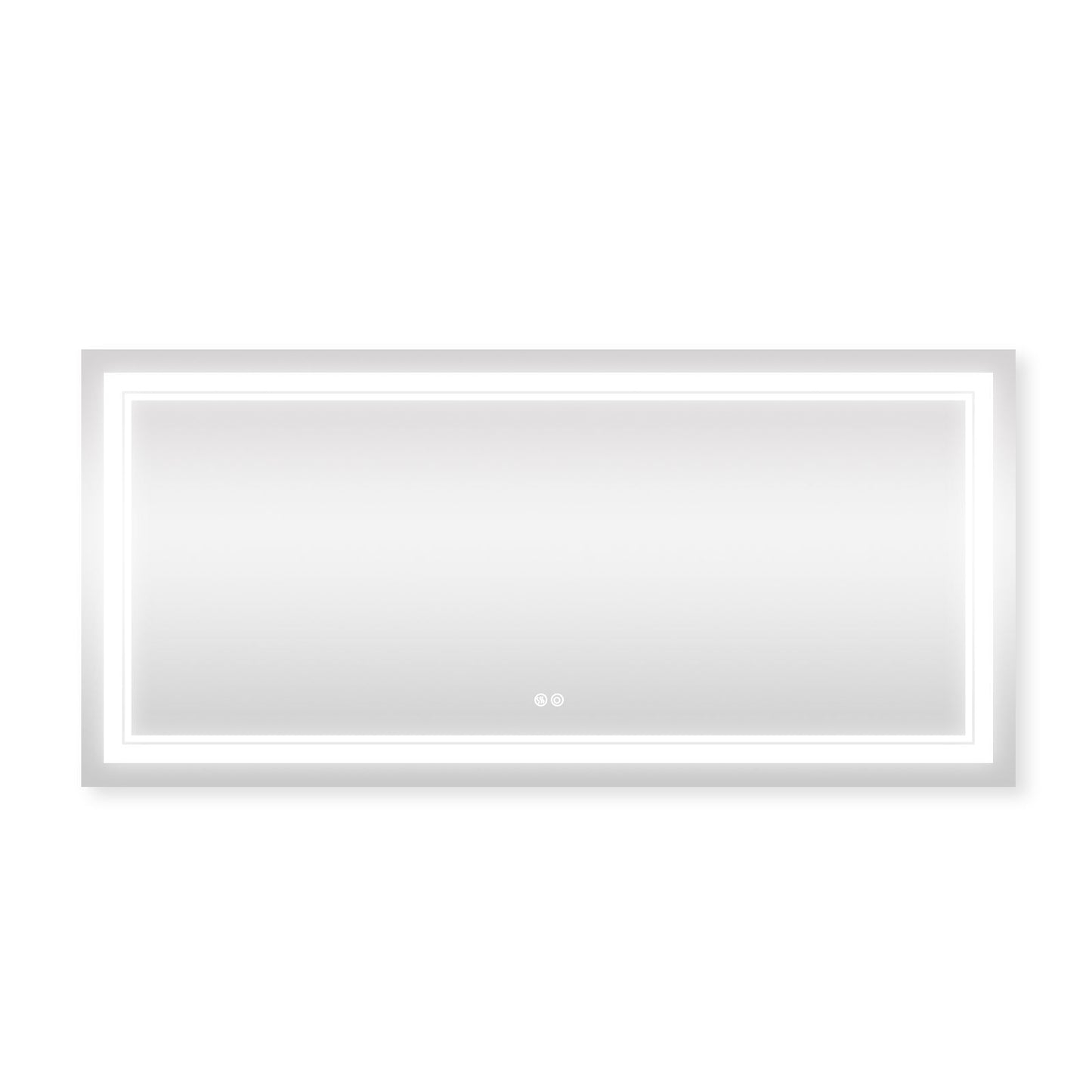 7 Size LED Bathroom Mirror Wall Mounted Vanity Mirror Anti-Fog Mirror Dimmable Lights with Touch Switch(Horizontal/Verti image 16
