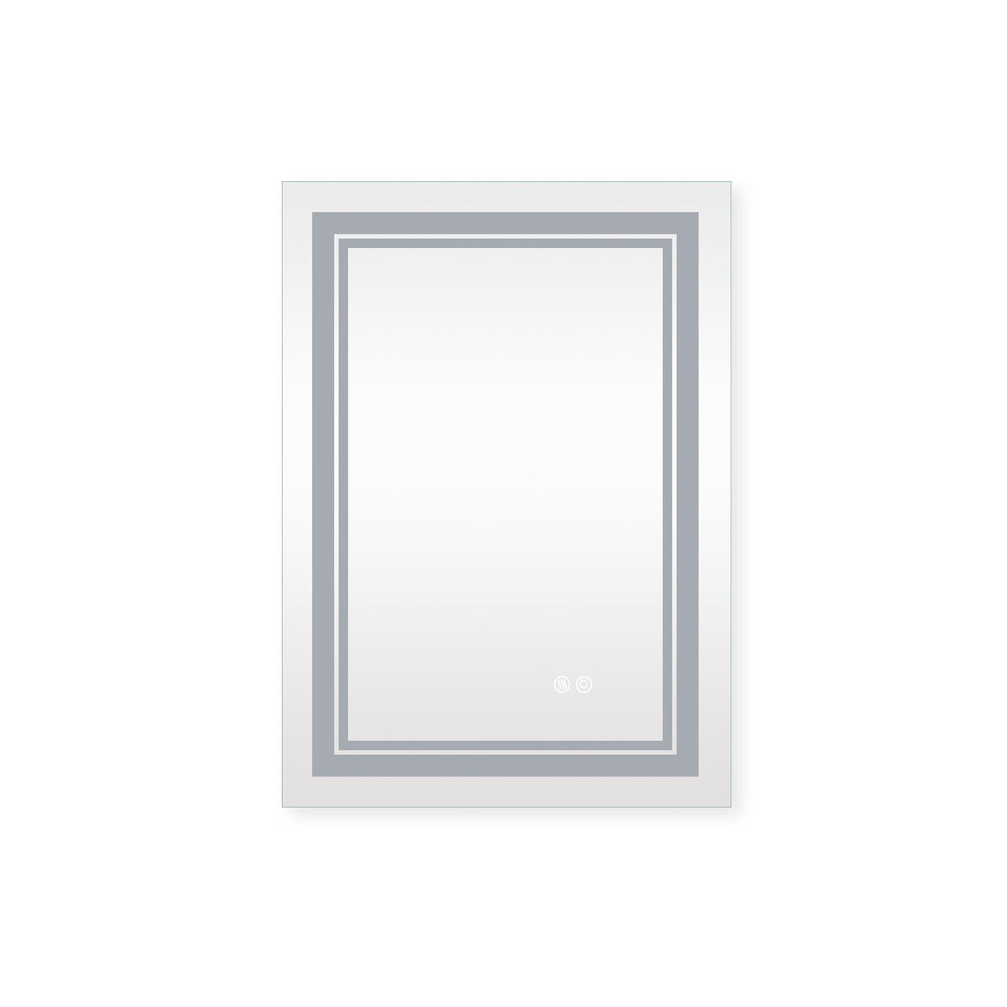 7 Size LED Bathroom Mirror Wall Mounted Vanity Mirror Anti-Fog Mirror Dimmable Lights with Touch Switch(Horizontal/Verti image 7