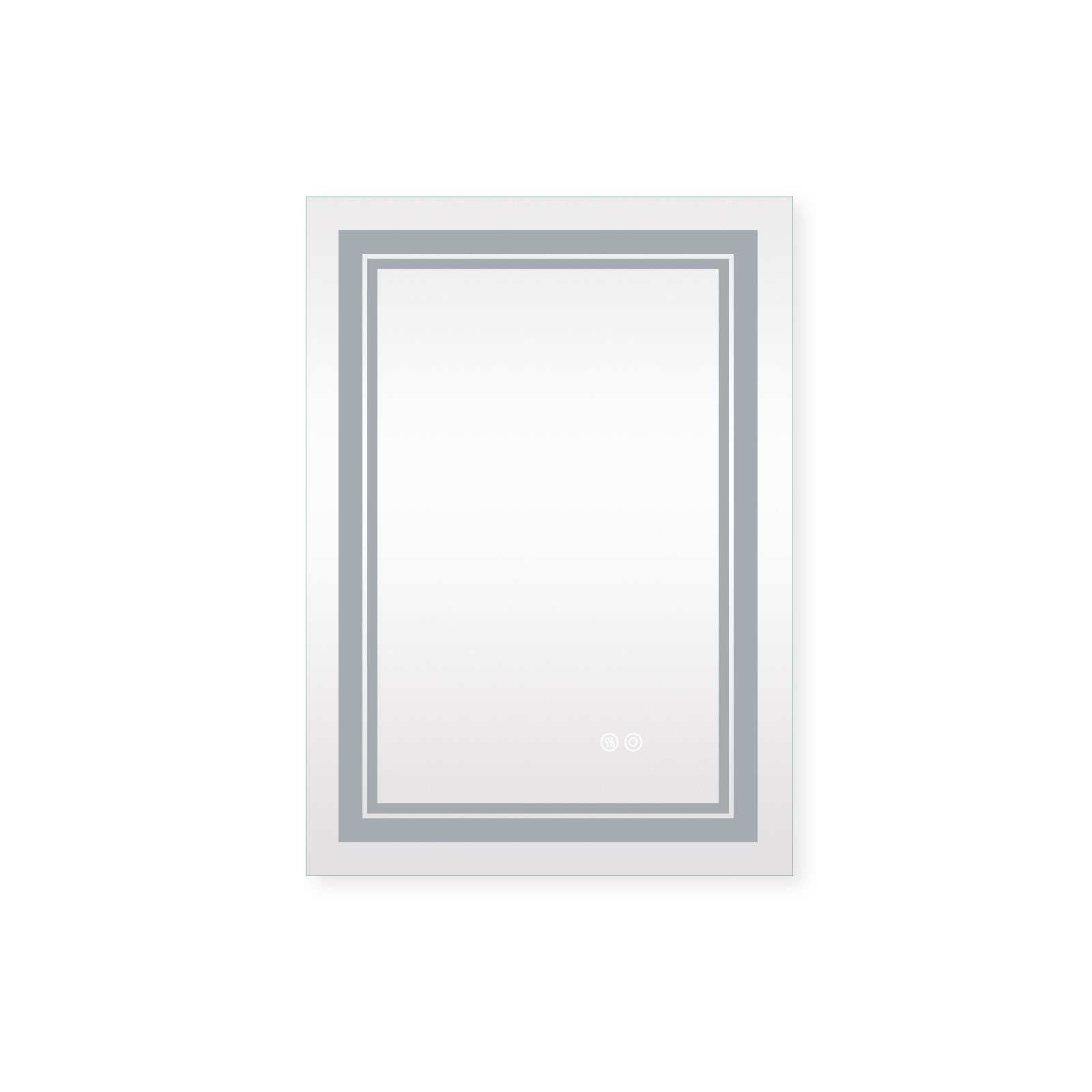 7 Size LED Bathroom Mirror Wall Mounted Vanity Mirror Anti-Fog Mirror Dimmable Lights with Touch Switch(Horizontal/Verti image 7