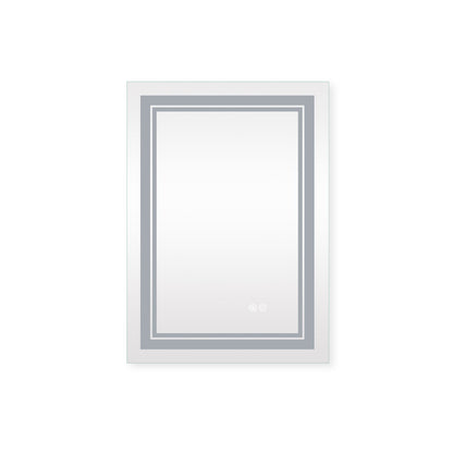 7 Size LED Bathroom Mirror Wall Mounted Vanity Mirror Anti-Fog Mirror Dimmable Lights with Touch Switch(Horizontal/Verti image 7
