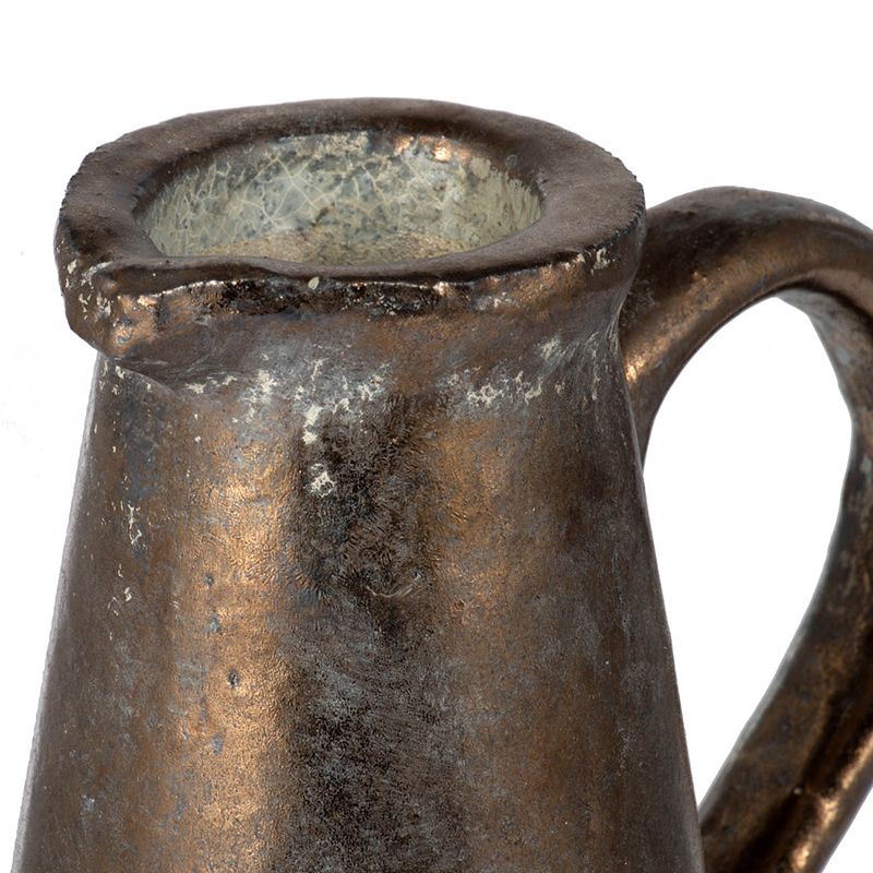 7" x 5" x 11" Candia Terracotta Pitcher, Sienna Brown image 10