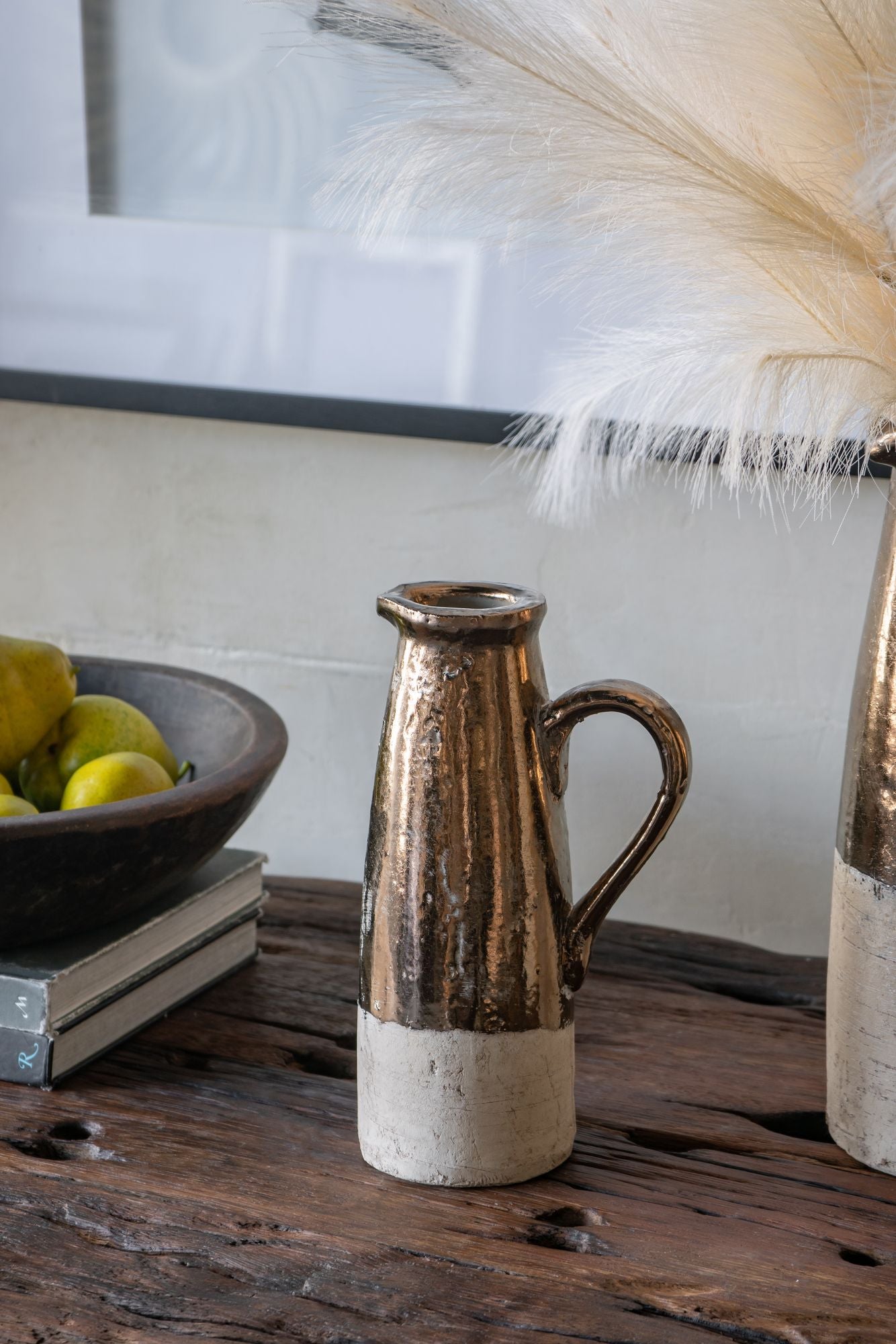 7" x 5" x 11" Candia Terracotta Pitcher, Sienna Brown image 6