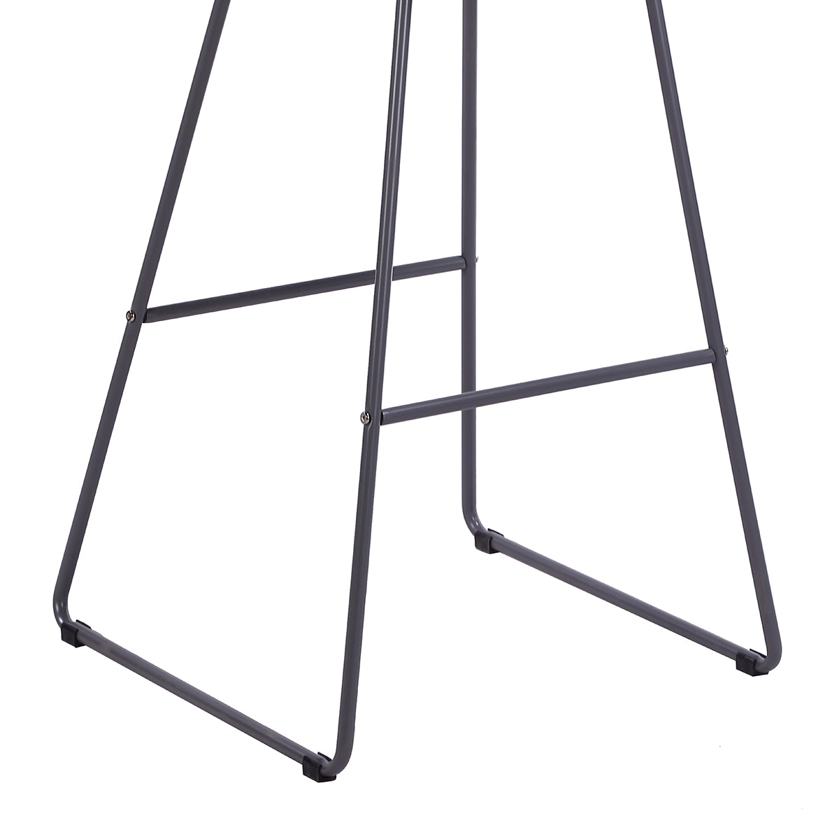 2Pcs Modern Nordic Counter Height Bar Stools, 29.5" Seat Height Industrial Bar Chairs with Curved Hollow Metal Frame Backrest, Padded Faux Leather Seat,Assembly Needed image 9
