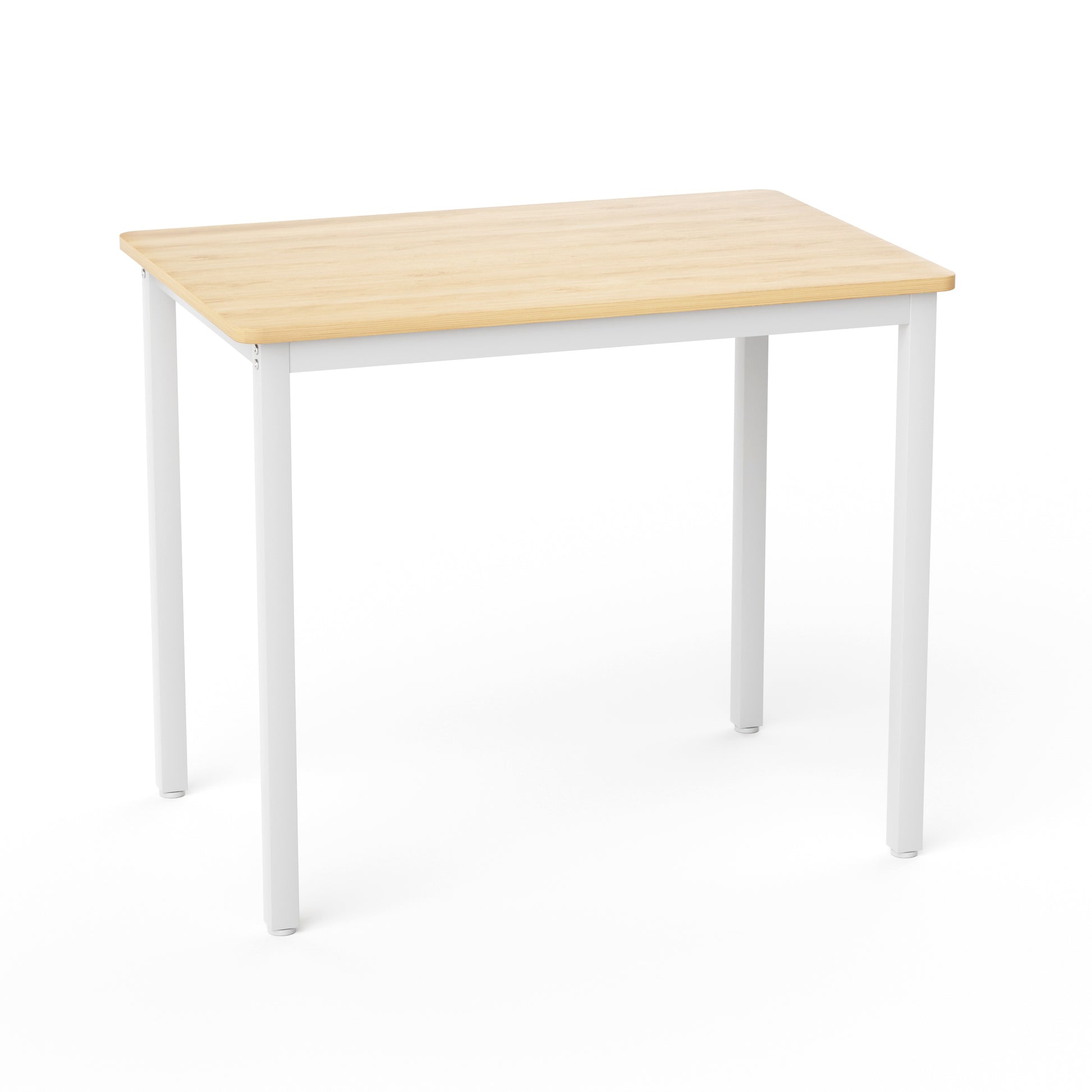 Dining Table Set, Bar Table with 2 Dining chairs, Kitchen Table Counter with Chairs, Industrial for Kitchen Breakfast Table, Living Room, Party Room,Natural and White,35.4″L x23.6″W x 29.7″H image 9