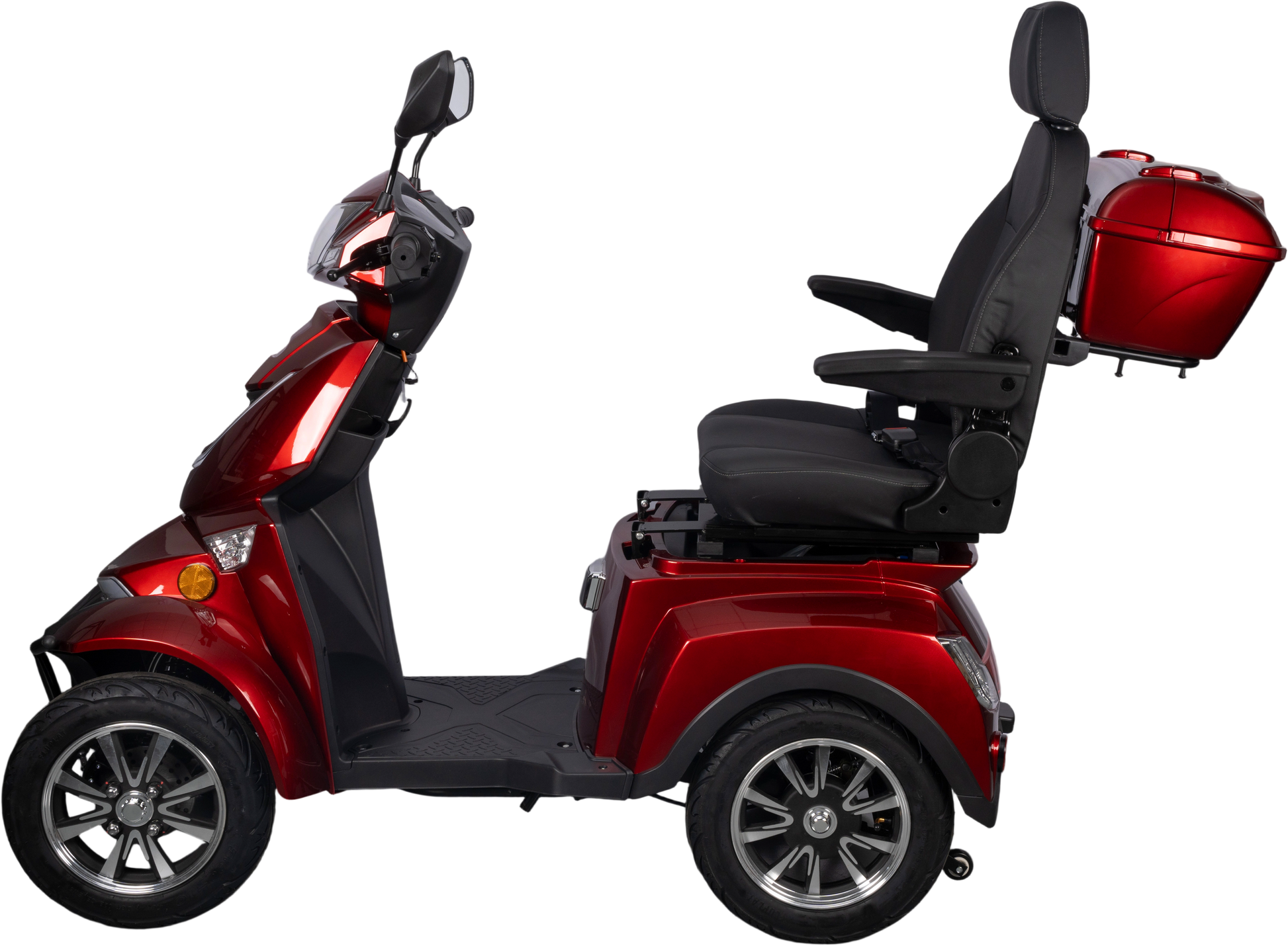 HS4W-A1R-N Heavy Duty 4 Wheel Mobility Scooters, Red Color image 5