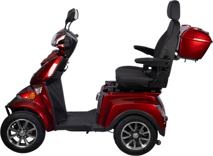 HS4W-A1R-N Heavy Duty 4 Wheel Mobility Scooters, Red Color image 5