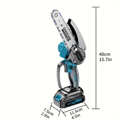 Mini Cordless Saw - 6-inch Handheld Chainsaw for Pruning
