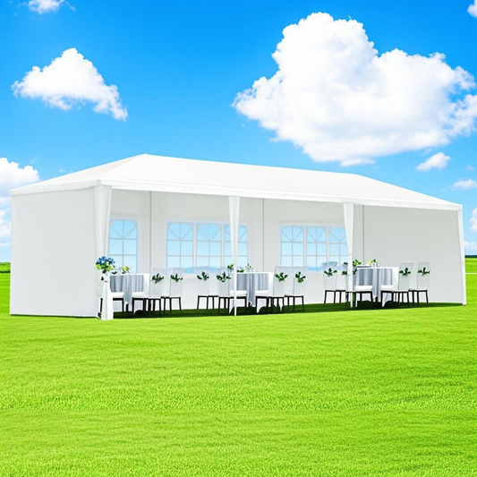 10x30' Outdoor Garden Gazebo Wedding Party Tent Canopy Marquee with 5 Removable Sidewalls image 1
