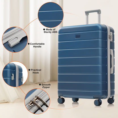 Travelpro Max 6-Piece Hardside Luggage Set with TSA Lock, 14/20/24/28 Inch Spinner Suitcase Set with Expandable Travel Duffel Bag & Waterproof Toiletry Kit, Adjustable Handle (blue) image 2