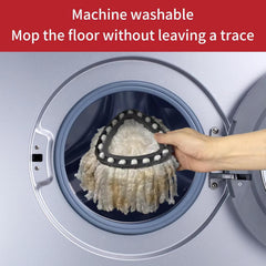 Spin Mop Replace Head Base, Handle Compatible with O Cedar EasyWring Microfiber Spin Mop,6 Mop Refills Replacement Heads, 30-58" Mop Handle and 1 Mop Base Combo Set (White,1-Tank System)