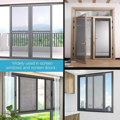 36 in × 48 ft 304 stainless steel window screen roll, black high-transparency screen replacement, durable metal mesh, suitable for doors, patios, porches, DIY-friendly, easy to cut and install image 3
