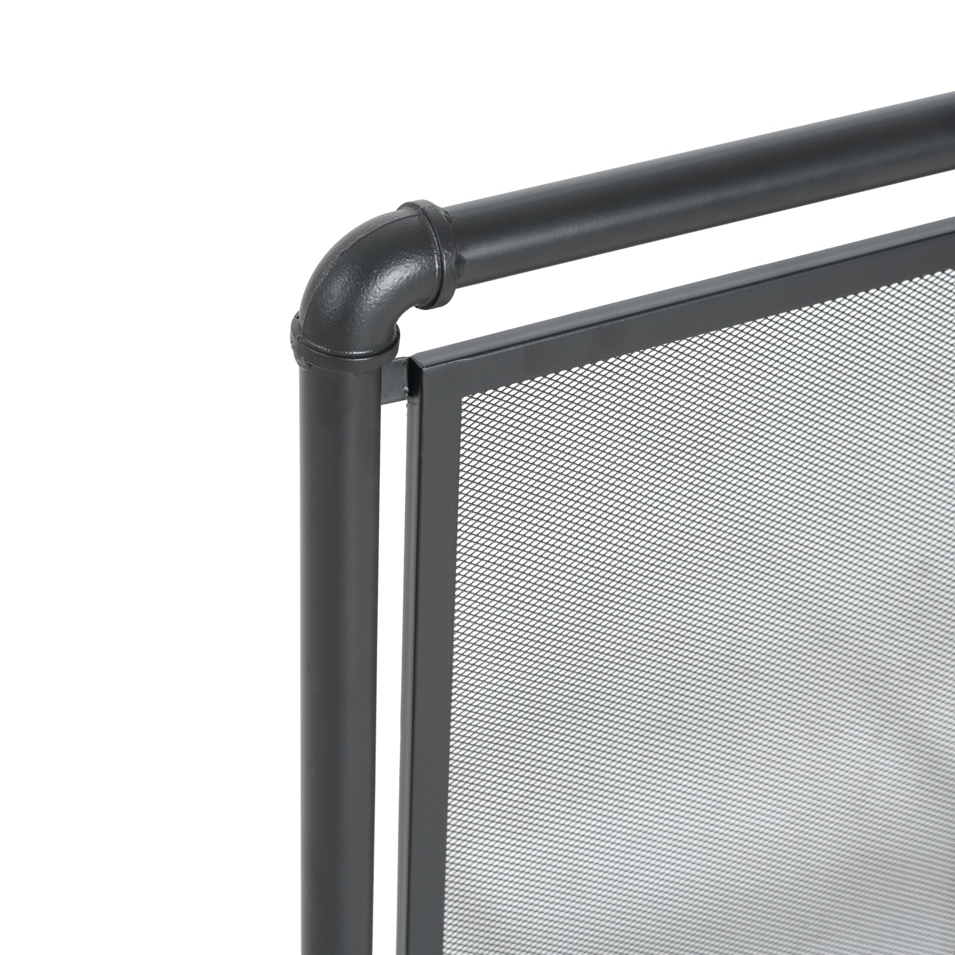 Celeste 1 Panel Iron Fireplace Screen 36" W x 29" H, Black image 10