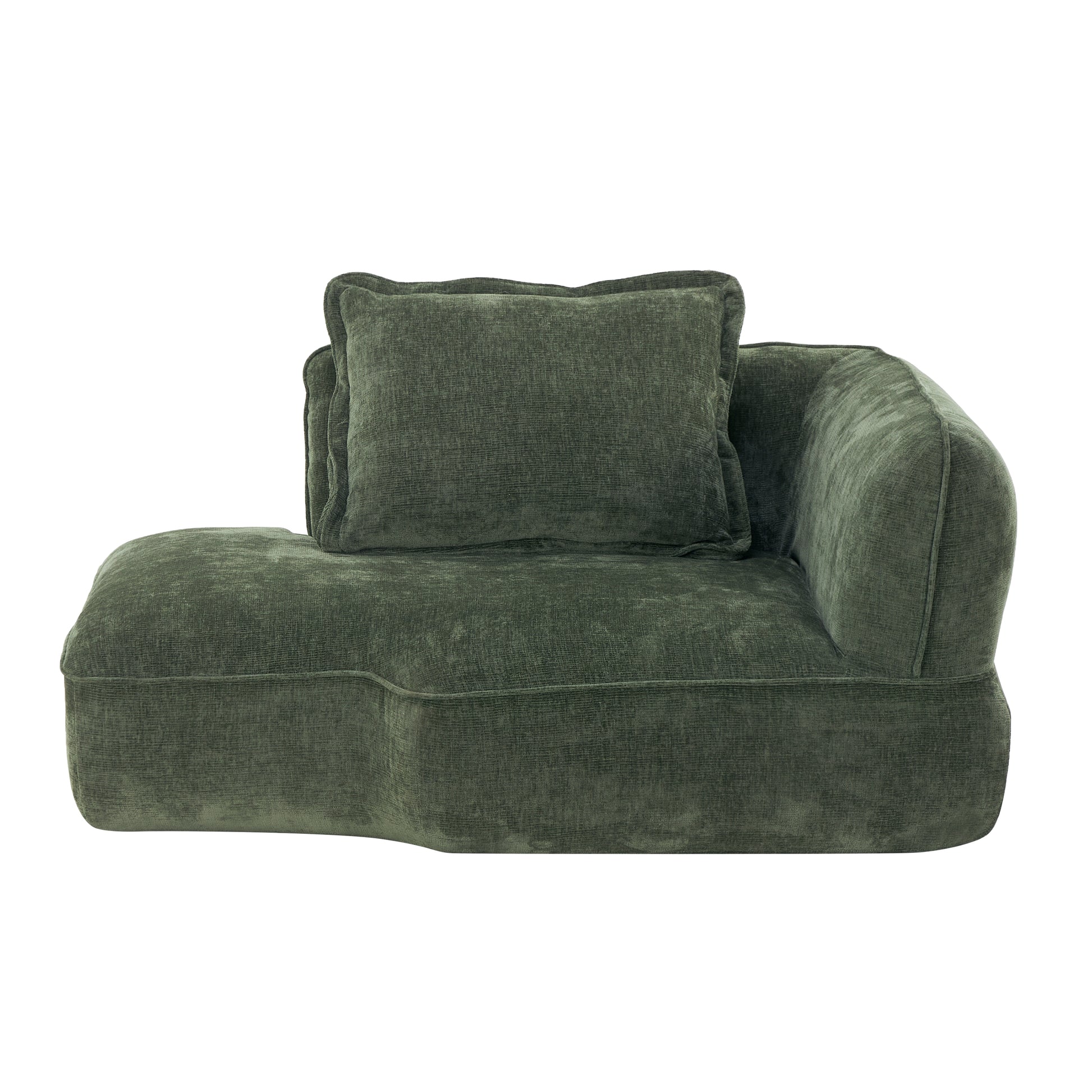 122" Modern L-Shaped Sectional Sofa with High-Density Fully Compressed Sponge and Chaise Lounge, 2-Piece Set, Fully Assembled Right Hand Facing, Deep Seating, Perfect for Living Room, Lounge image 8
