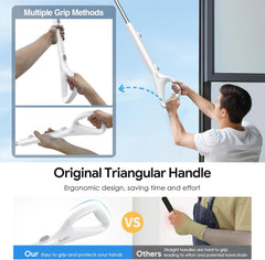 Electric Spin Scrubber, 2025 New Cordless Cleaning Brush, Shower Cleaning Brush with 7 Replaceable Brush Heads, Power Scrubber 3 Adjustable Speeds, Detachable Long Handle & IPX7 Waterproof