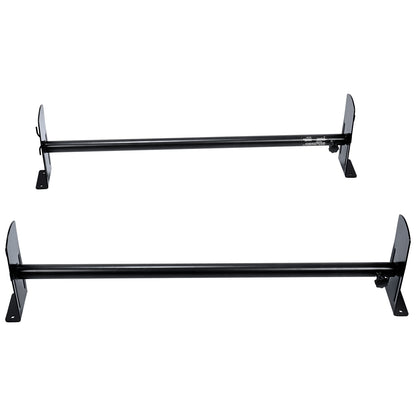 Van Roof Ladder Rack, 2 Bars Alloy Steel Roof Racks, 500 LBS Capacity Rain-Gutter Roof Rack, Adjustable Length 35.8"-57.5", Van Ladder Rack Compatible with Chevrolet Express, GMC Savana, etc image 9