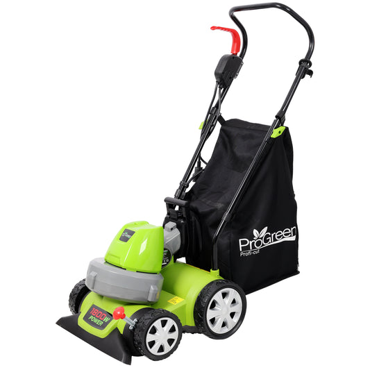 PROGREEN 1600W Leaf vacuum cleaner 3 in 1 Function Vacuum, Blower & Mulcher Excellent for working in the garden, on lawns or walkways. Green Color image 1