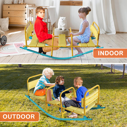 Kindergarten Children Outdoor Rocking Horse Outdoor Park Playground Equipment Double Or Triple Seesaw Swinging Fun image 7