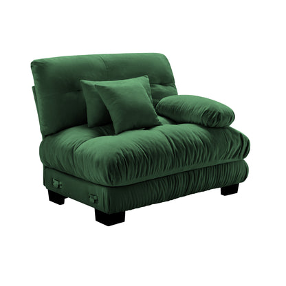 Pariss Sofa RSF W/2 pillows - Green image 2