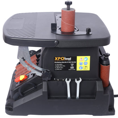 Vertical Oscillating Spindle Sander & Belt Sander, 2 IN 1 Combination Woodworking Machine image 5