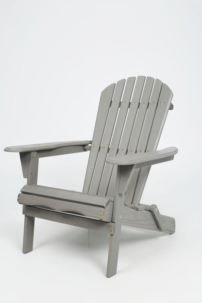Wood Lounge Patio Chair for Garden Outdoor Wooden Folding Embossed Adirondack Chair Set of 2 Solid Cedar Wood Lounge Patio Chair with Wood Grain image 10