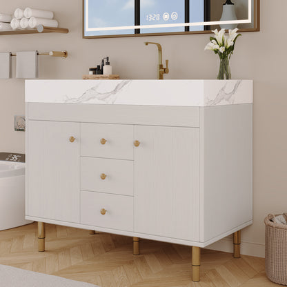 36 in Modern Free-standing Bathroom Vanity with Ceramic Sink & Ample Storage image 7