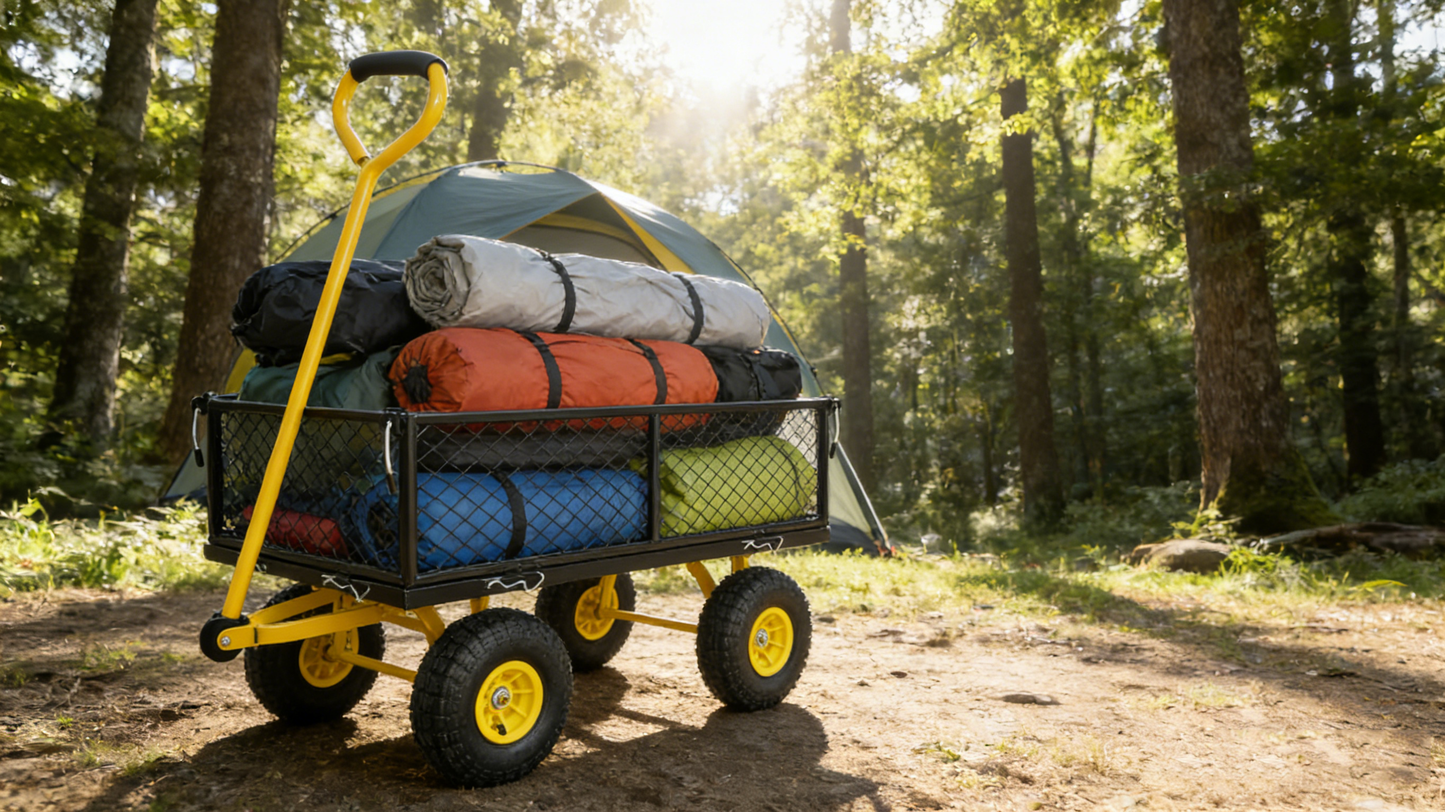Wagon Cart Garden cart trucks make it easier to transport firewood image 3