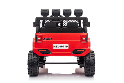 24V 7Ah 2 Seater Ride on Jeep - Interior Seats and Steering Wheel