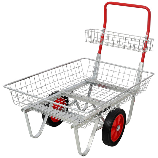 Garden Centre Trolley Heavy Duty Garden Utility Cart with Wheels, Rolling Storage Trolley for Outdoor Patio Yard Lawn and Gardening Tools image 1
