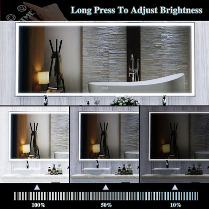 72x32 inch full body mirror with lights for makeup studio