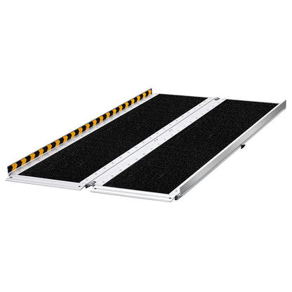 Portable Wheelchair Ramp, 5FT, Non-Slip Aluminum Folding Handicap Ramp for Wheelchair, 800 lbs Capacity, Door Threshold Ramps for Home Steps, Stairs, Entry, Threshold, Doorways, Scooter, Curbs image 2