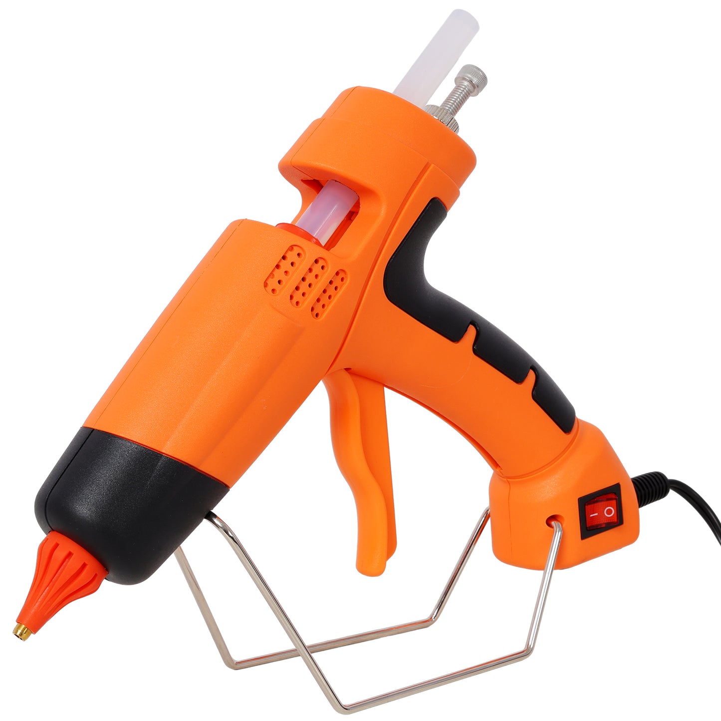 350W Hot Glue Gun, Professional Glue Gun with 4 Replacement Nozzles, DIY Craft Repair Thermo Tool with 24Pcs Highly Viscous Glue Sticks image 11