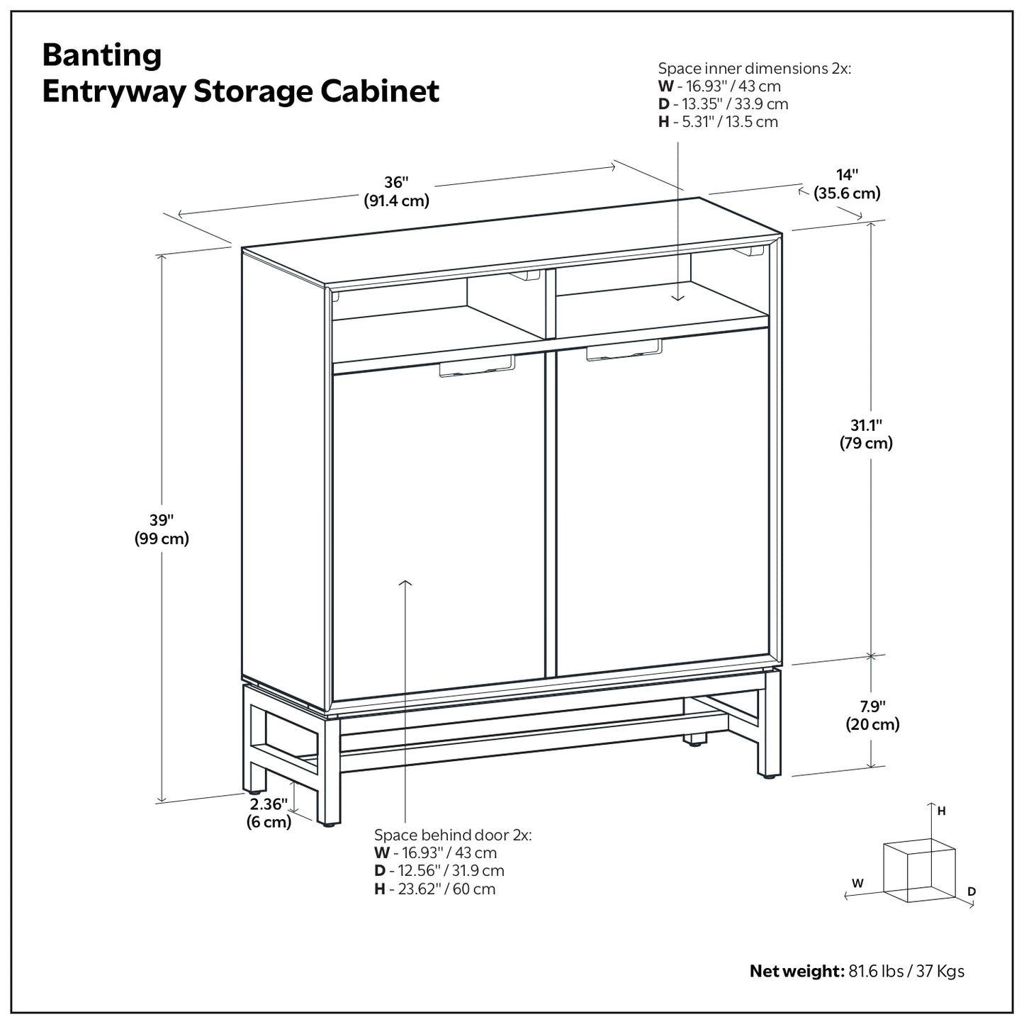 Banting Entryway Storage Cabinet image 11