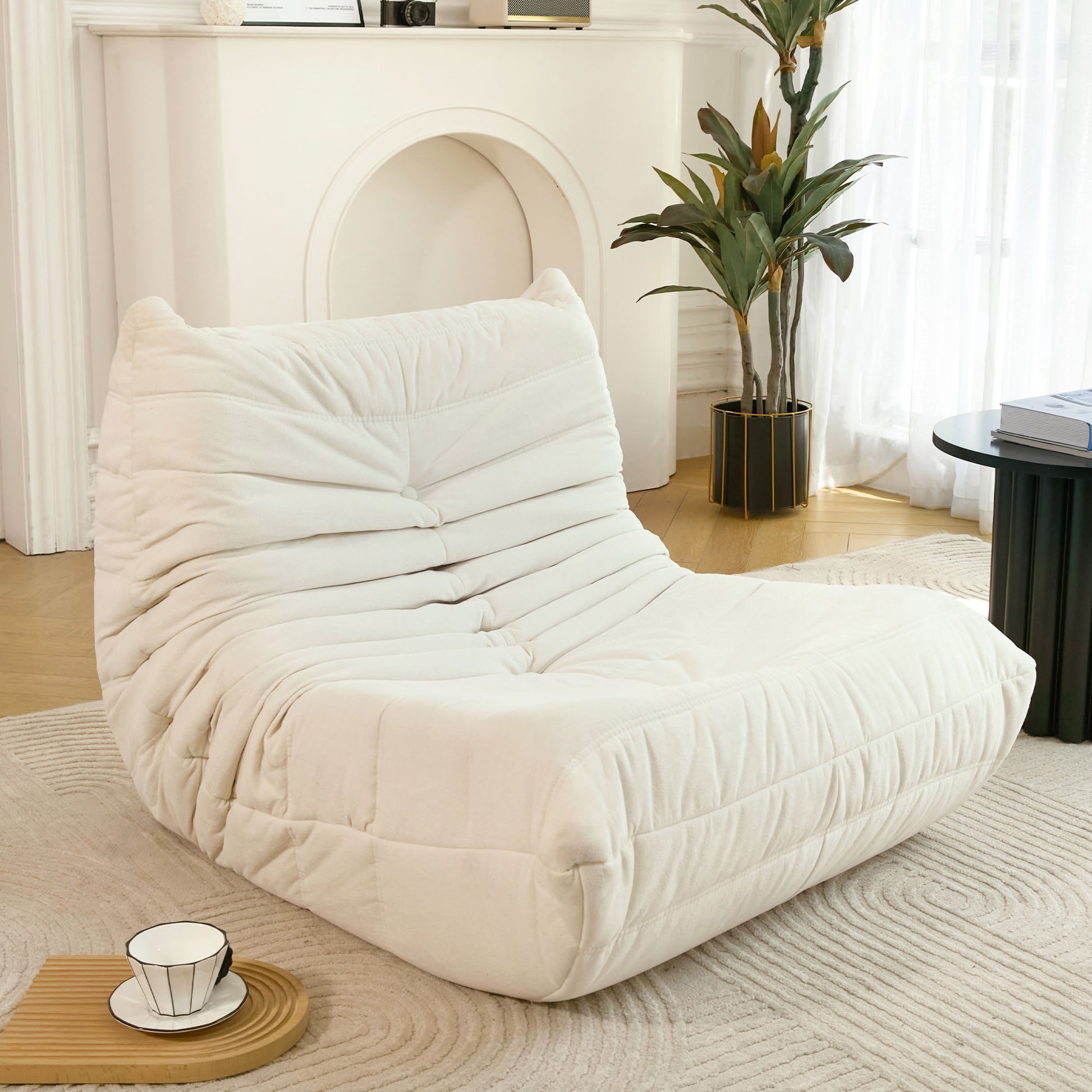 No Installation Bean Bag Chair Big Beanbag Chair for Adults Bean Bag Lounger Foam Chair for Home, Apartment, Living room or Gaming Venue Sofa in a box image 4