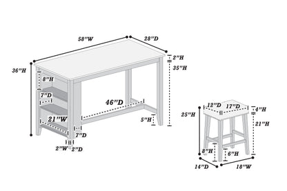5-Piece Counter Height Set image 6