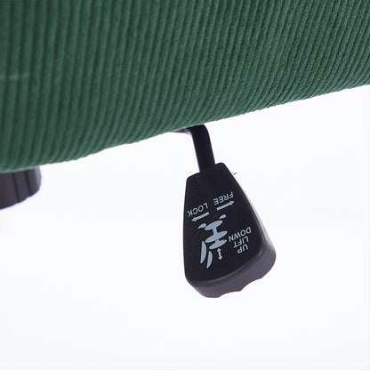 Mid-back liftable office chair, striped fabric, and ergonomically designed, is an excellent choice for working, studying or relaxing. The mid-back design provides a better sitting experience.Green image 6