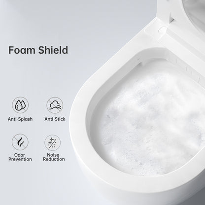 Modern integrated Smart toilet, Auto Open/Close lid, temperature heating seat, instant warm water cleaning, can automatically flush, remote control flush, foot sensing flush image 3