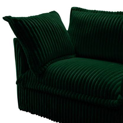 Koala Sofa LSF W/1 Pillow -Green image 2