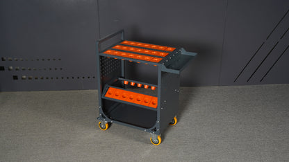 grey Tool Cart CNC Tool Cart CAT40 tool trolley BT40 cnc tool holder cart CNC machine tool service cart (CAT40 35 Capacity) image 4