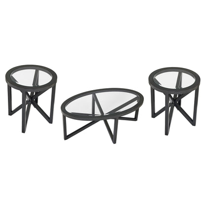 Modern simple glass coffee table, tempered glass coffee table solid wood base round transparent glass top modern living room terrace study coffee table image 7