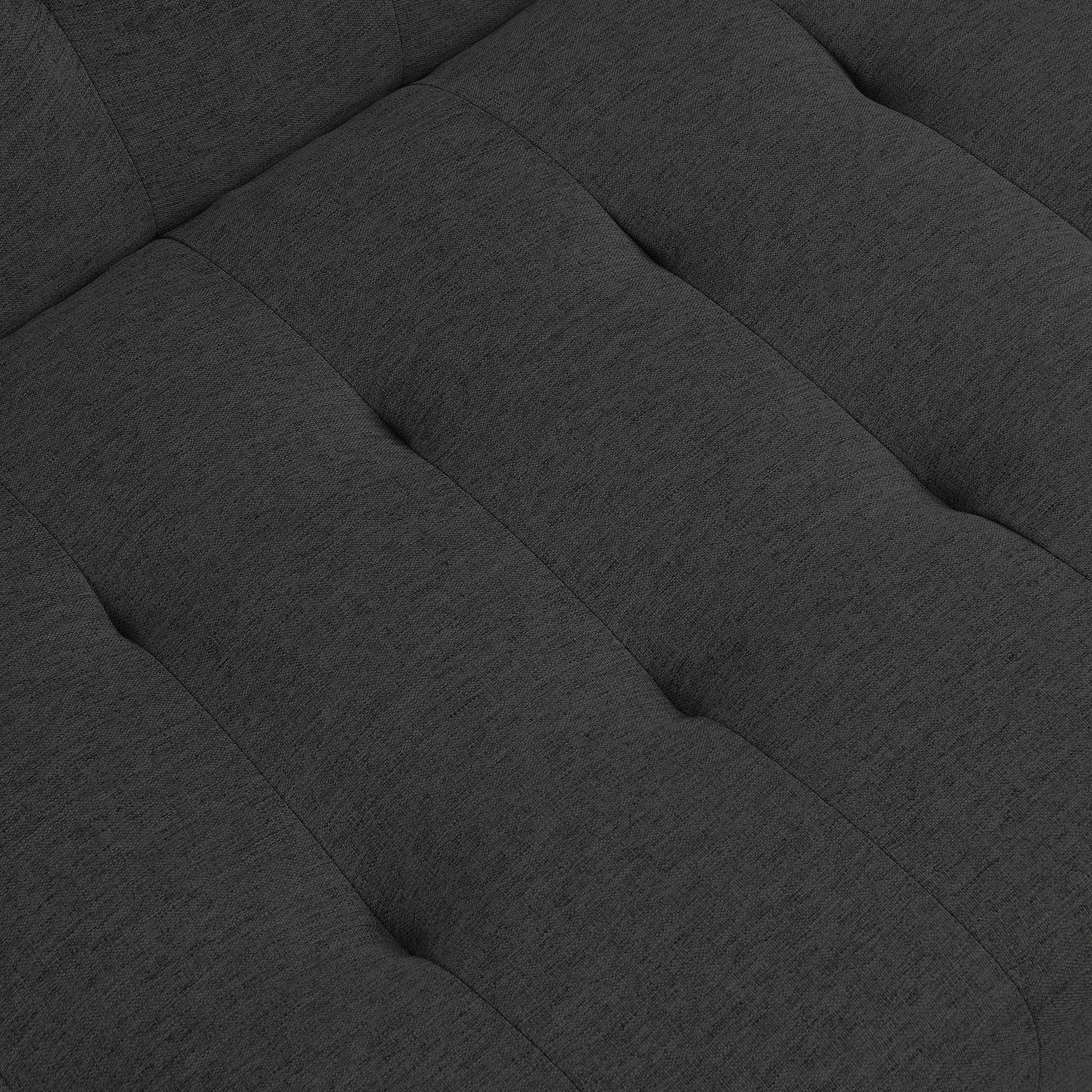 WOOD FRAME, STAINLESS LEG, FUTON, SOFA BED BLACK image 10