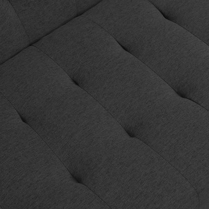 WOOD FRAME, STAINLESS LEG, FUTON, SOFA BED BLACK image 10