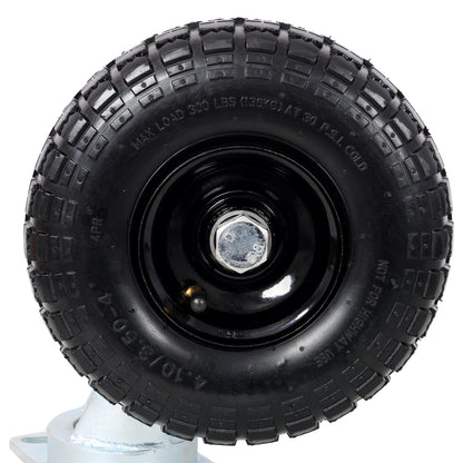 10 in Dual Air Wheels Swivel Caster, 660LBS LOAD CAPACITY image 6