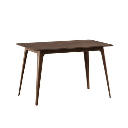 [Video] 5-Piece Dining Set 1 Table 4 Chairs, Rubberwood Frame, Faux Wood Tabletop, Retro - Elegant for Kitchen & Family Dining, Walnut+Light Gray (same sku: N759S002001D) image 8